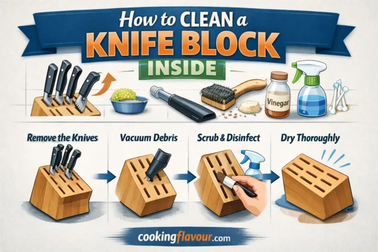 How to clean a knife block inside