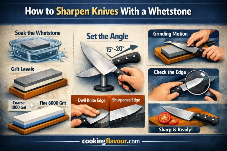 How to Sharpen Knives With a Whetstone