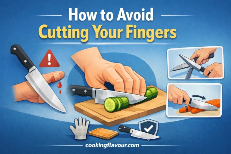 How to Avoid Cutting Your Fingers with a Kitchen Knife
