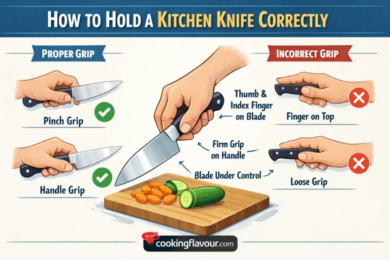 How to Hold a Kitchen Knife Correctly