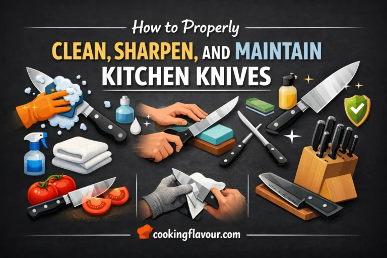 How to Properly Clean, Sharpen, and Maintain Kitchen Knives