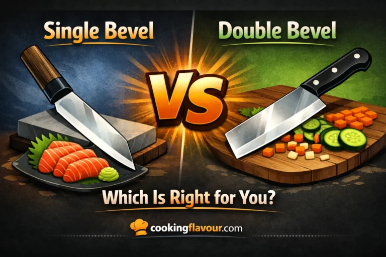 Single Bevel vs Double Bevel Knives