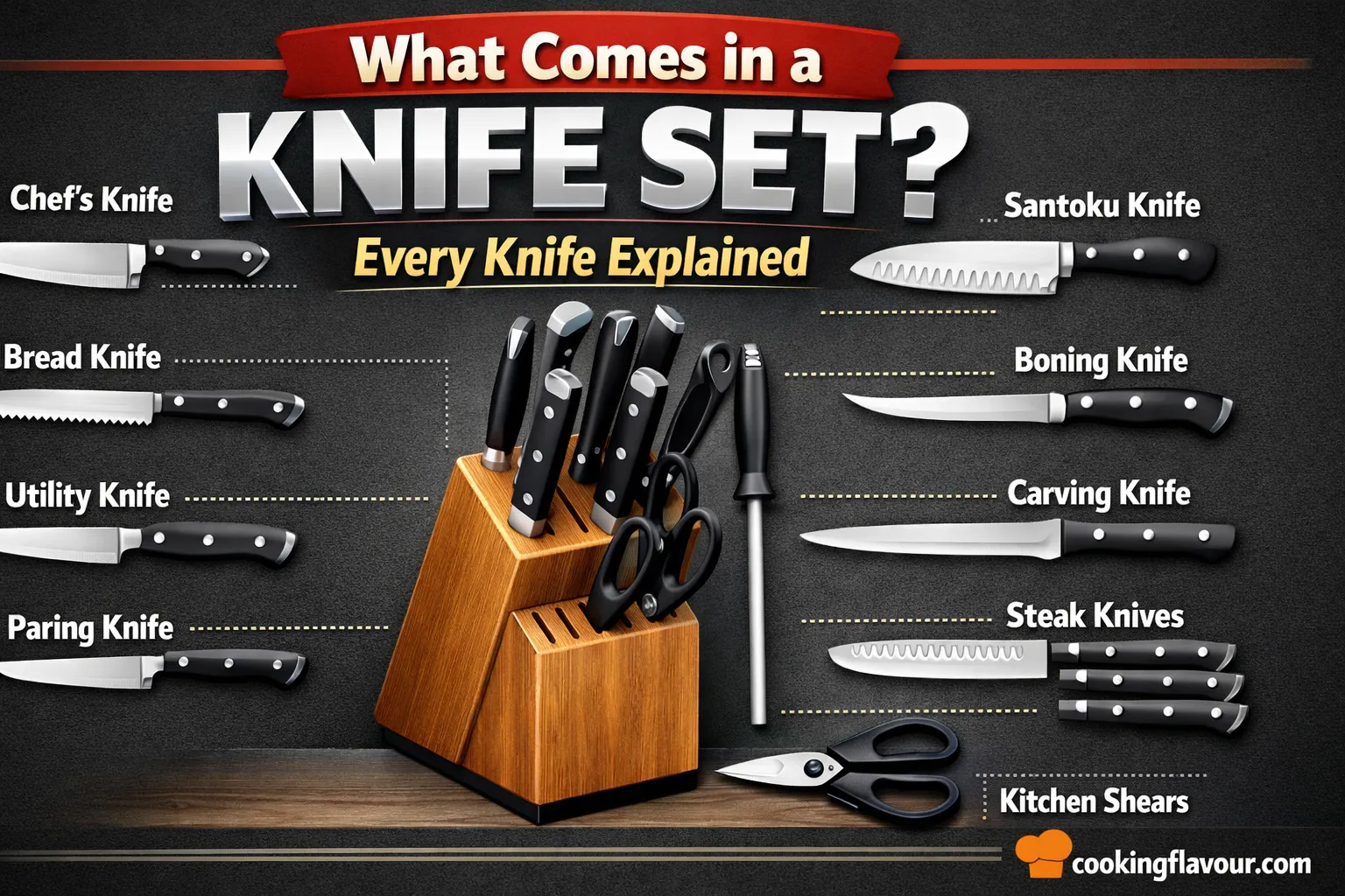 What Comes in a Knife Set Every Knife Explained