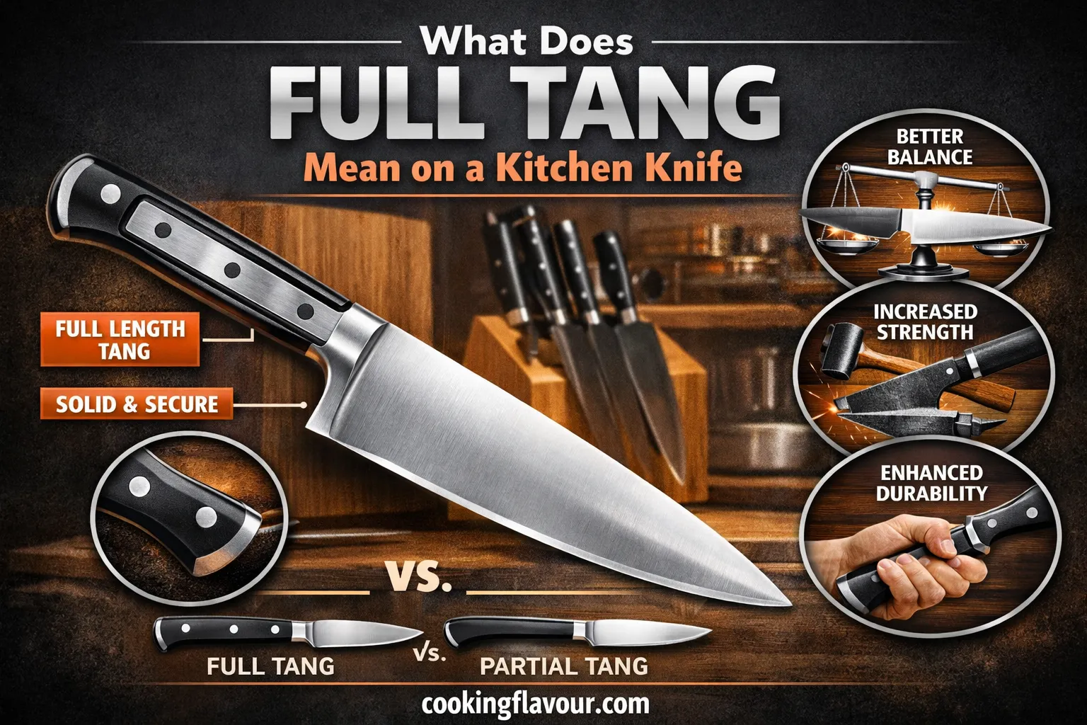 What Does Full Tang Mean on a Kitchen Knife