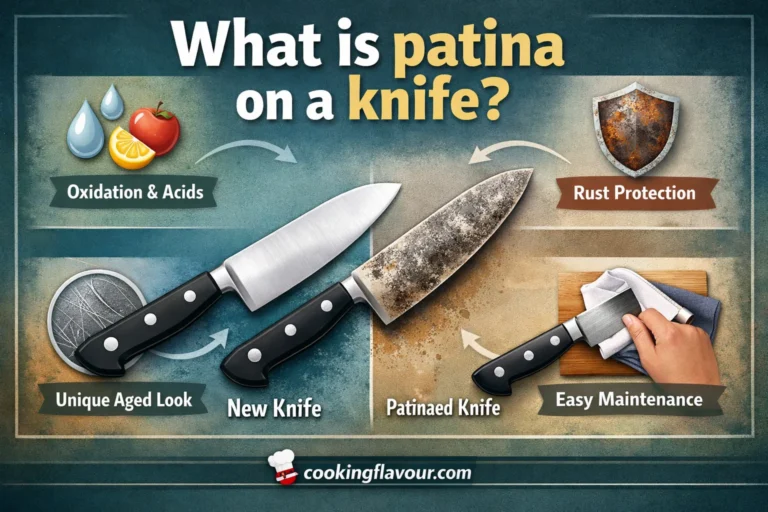 What is patina on a knife