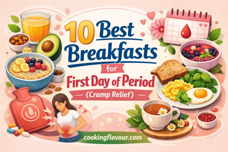 best breakfast for first day of period