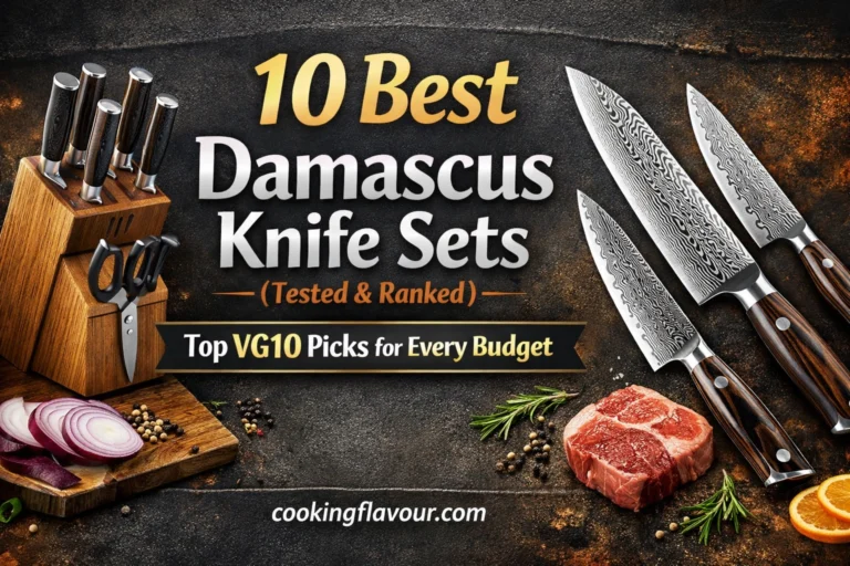 10 Best Damascus Knife Sets 2026 (Tested & Ranked) – Top VG10 Picks for Every Budget