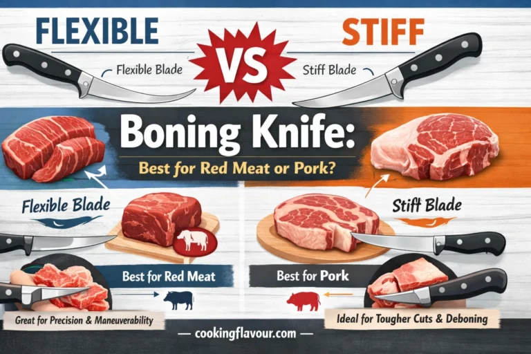 Flexible vs Stiff Boning Knife Best for Red Meat or Pork