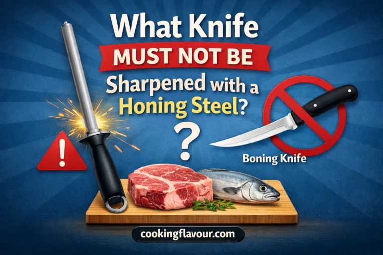Knife Must Not Be Sharpened with a Honing Steel