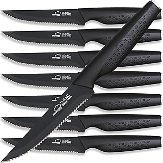 Amorston Steak Knives 8 Stainless Steel