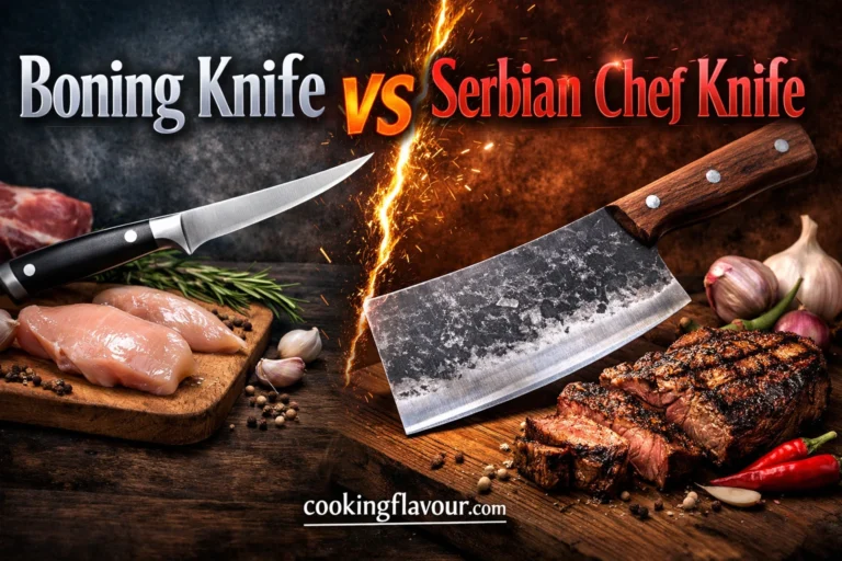 Boning Knife vs Serbian Chef Knife