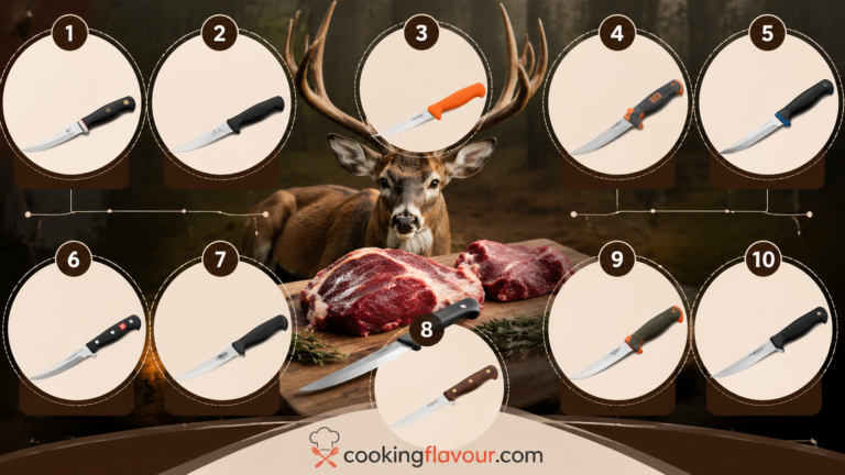 boning knife for butchering deer