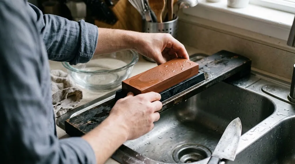 Can you leave a sharpening stone in water permanently
