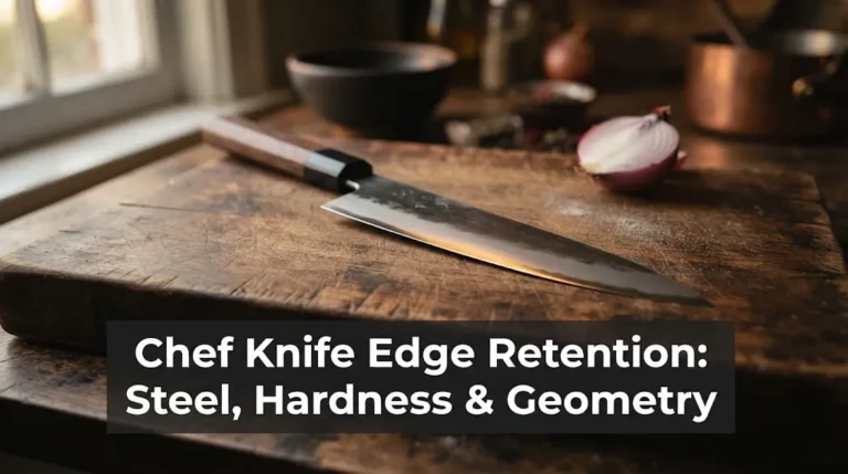 Chef Knife Edge Retention Steel, Hardness & Geometry