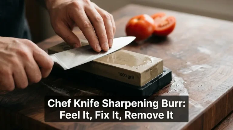 Chef Knife Sharpening Burr
