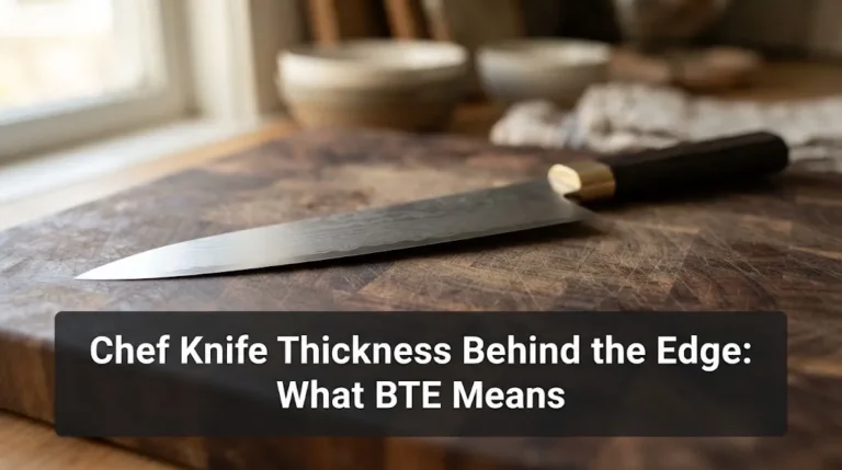 Chef Knife Thickness Behind the Edge