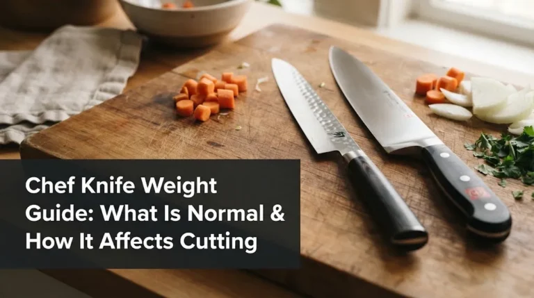 Chef Knife Weight Guide What Is Normal & How It Affects Cutting