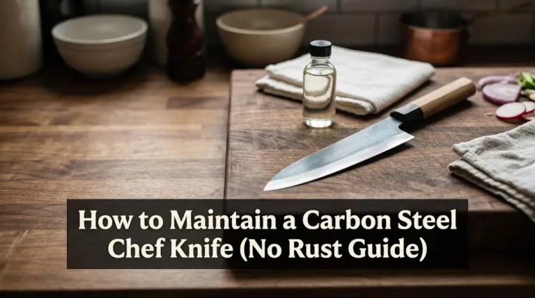How to Maintain a Carbon Steel Chef Knife