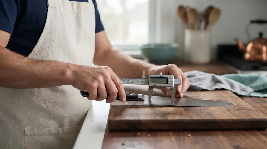 How to Measure Chef Knife Blade Thickness Accurately