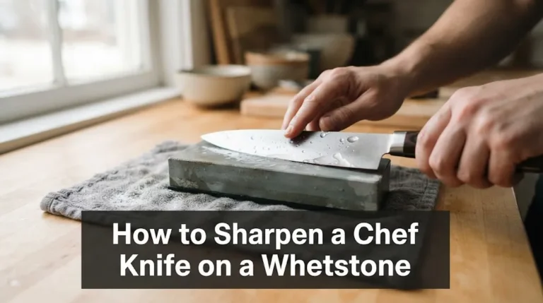 How to Sharpen a Chef Knife on a Whetstone