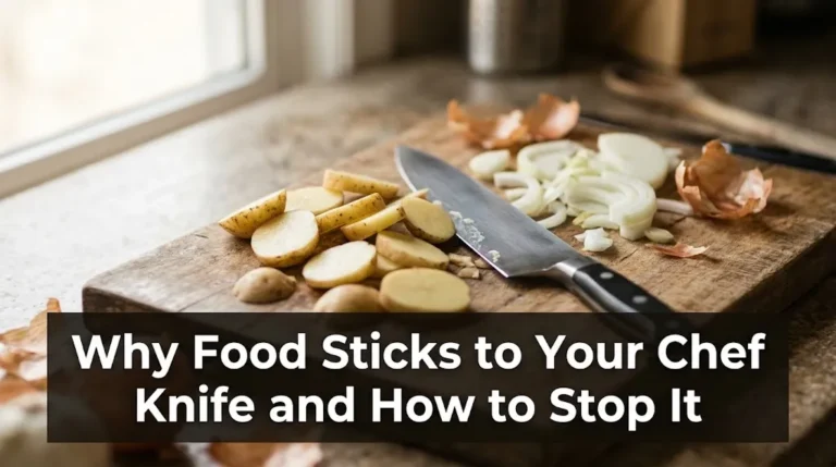 Why Food Sticks to Your Chef Knife and How to Stop It